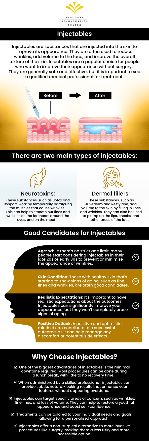 Discover the cost-effective beauty of injectable fillers at Seacoast Rejuvenation Center in Newington, NH. Our skilled team customizes each treatment to enhance your natural features and achieve stunning results. Contact us today for a personalized consultation and to learn about our competitive pricing options. Our med spa is conveniently located at 101 Shattuck Way Suite #1 Newington, NH 03801. Discover the cost-effective beauty of injectable fillers at Seacoast Rejuvenation Center in Newington, NH. Our skilled team customizes each treatment to enhance your natural features and achieve stunning results. Contact us today for a personalized consultation and to learn about our competitive pricing options. Our med spa is conveniently located at 101 Shattuck Way Suite #1 Newington, NH 03801.